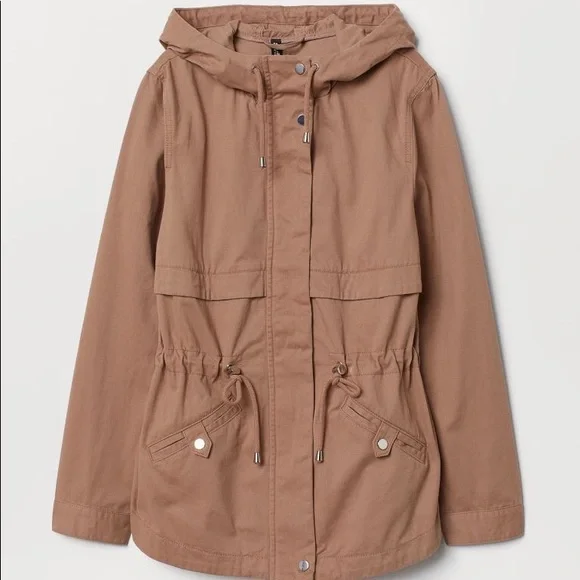 H&M Jackets Coats Hm Divided Womens Hooded Short Cotton